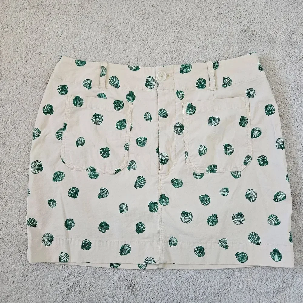 Maeve Anthropologie | Colette Mini Skirt Green Seashell, Womens XL - Picture 4 of 9